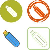 Unique USB Drive Icon Design vector