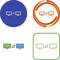 Unique Sharing Systems Icon Design vector
