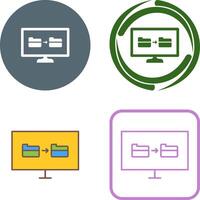 Unique File Sharing Icon Design vector