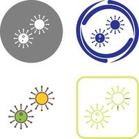 Unique Virus Icon Design vector