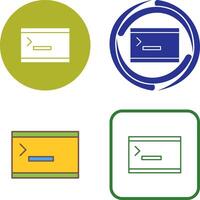 Unique Console Icon Design vector