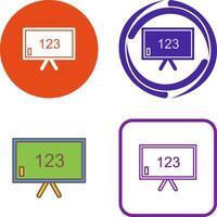 Unique Classroom Board Icon Design vector