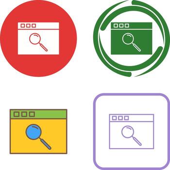 Unique Browser Icon Design vector