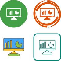 Unique Analytics Icon Design vector