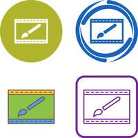 Unique Website Design Icon Design vector