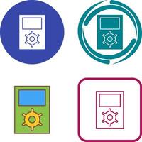 Unique Portfolio Management Icon Design vector