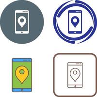 Unique GPS Service Icon Design vector