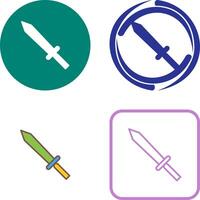 Unique Sword Icon Design vector