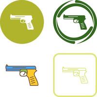 único pistola icono diseño vector