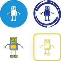 Unique Robot Icon Design vector