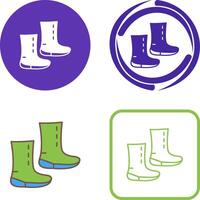 Unique Boots Icon Design vector