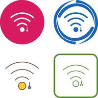 único Wifi firmar icono diseño vector