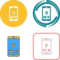 Unique Mobile Applications Icon Design vector