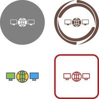 Unique Networks Icon Design vector