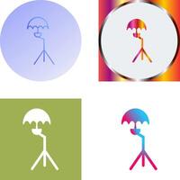 Unique Umbrella Stand Icon Design vector