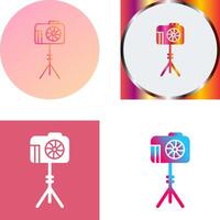 Unique Camera Stand Icon Design vector