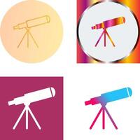 diseño de icono de telescopio vector