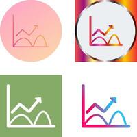 Trend in Graph Icon Design vector