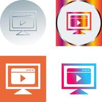 Streaming Icon Design vector
