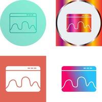 Webpage Statistics Icon Design vector