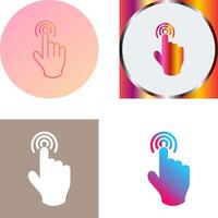 Danger of Hand Press Icon Design vector