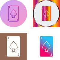 Spades Card Icon Design vector