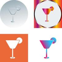 Cocktail Drink Icon Design vector