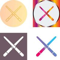 Pool Cue Icon Design vector