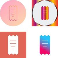 Unique Receipt Icon Design vector