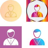 Casino Dealer Icon Design vector