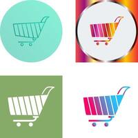 Unique Shopping Cart Icon Design vector