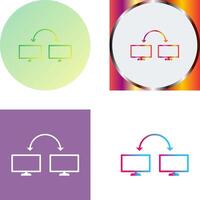 Unique Connected Systems Icon Design vector