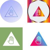 Unique Warning Icon Design vector