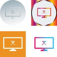 Unique Disconnected Network Icon Design vector