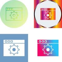 Unique Settings Icon Design vector