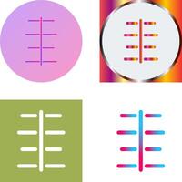 Unique Center Align Icon Design vector