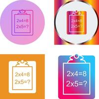 Unique Solving Question Icon Design vector