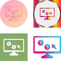 Unique Pay Per Click Icon Design vector