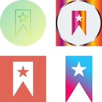Unique Bookmarking Services Icon Design vector