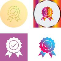 Unique Quality Control Icon Design vector