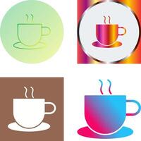 Unique Hot Coffee Icon Design vector