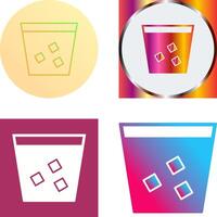 Unique Double Shot Icon Design vector