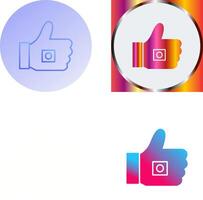 Unique Like Marketing Icon Design vector