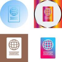 Passport Icon Design vector