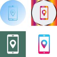 Unique GPS Service Icon Design vector