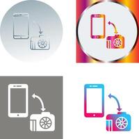 Unique Transfer Images Icon Design vector