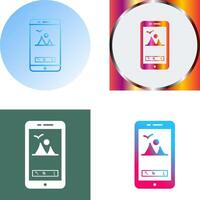 Unique Edit Picture Icon Design vector