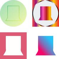 Unique Back Stand Icon Design vector
