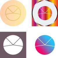 Pie Chart Analysis Icon Design vector