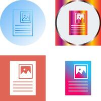 Picture Attachment Icon Design vector